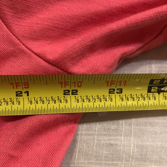 Size 14 Ruby Rd. Coral denim front zip jacket - Picture 7 of 8